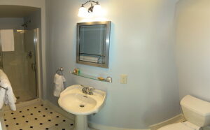The Ocean Room Bath -- The Ocean Room has a private bathroom with shower.