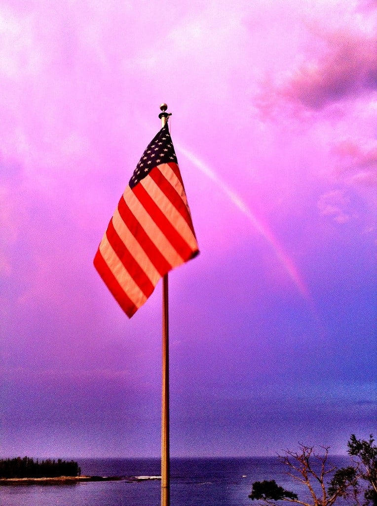 A Rainbow over Harmon's Harbor
