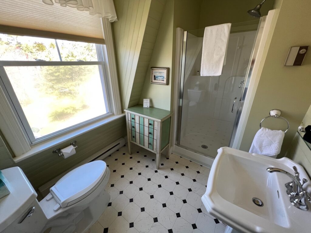 View of the Oak Room bathroom