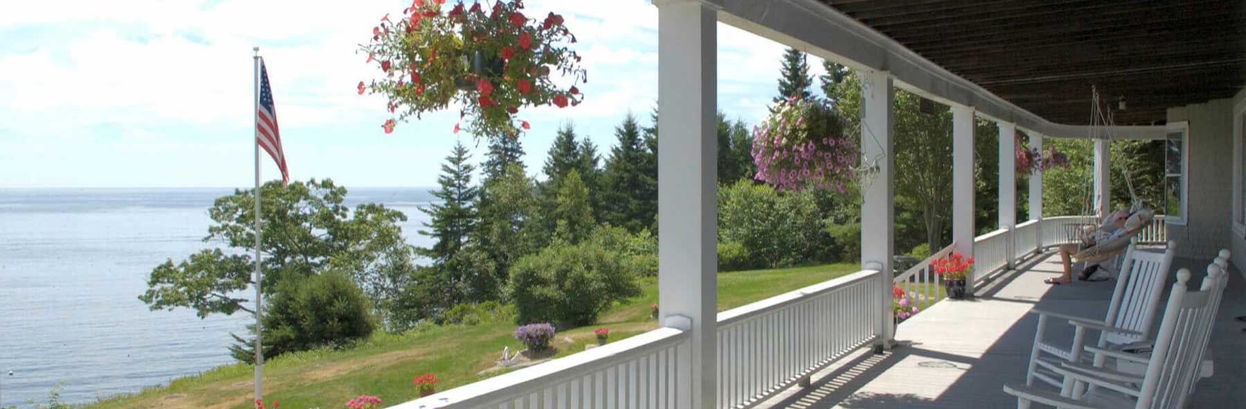 Georgetown Maine Hotel And Bed Breakfast Grey Havens Inn View From The Porch