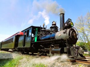 Steam Engine at the Wiscasset, Waterville, and Farmington Railway Museum