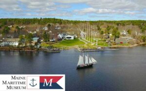 Aerial view of Maine Maritime Museum