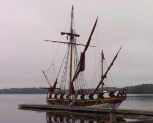 Photo of the reconstruction of the pinnace Virginia