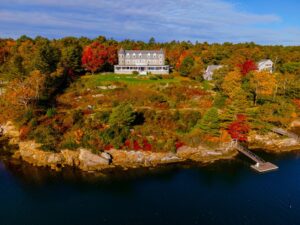 Aerial view of Grey Havens Inn