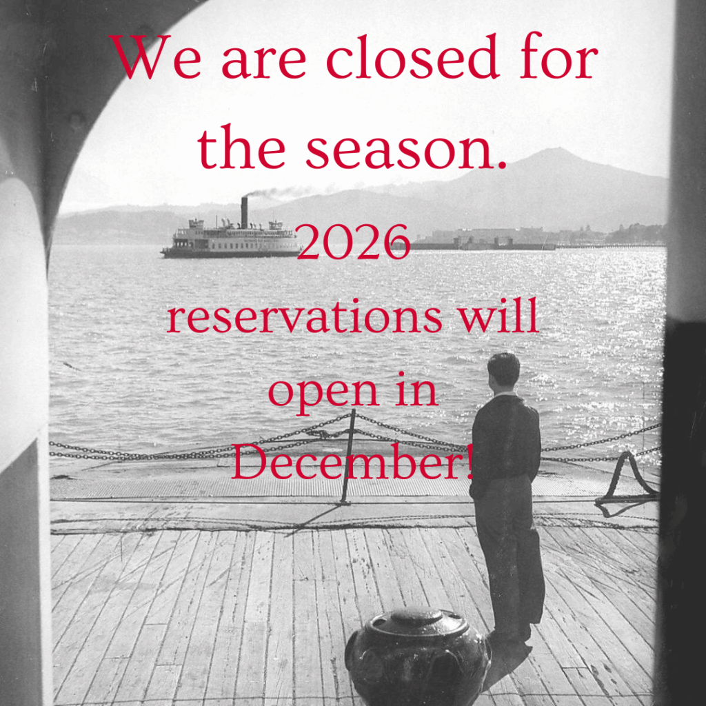 closed for the season promo featuring man on dock looking at a boat